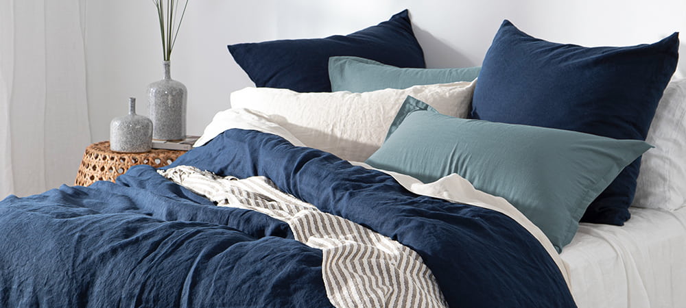 Blue bedding